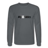 #pOStables BW Men's Long Sleeve T-Shirt - charcoal
