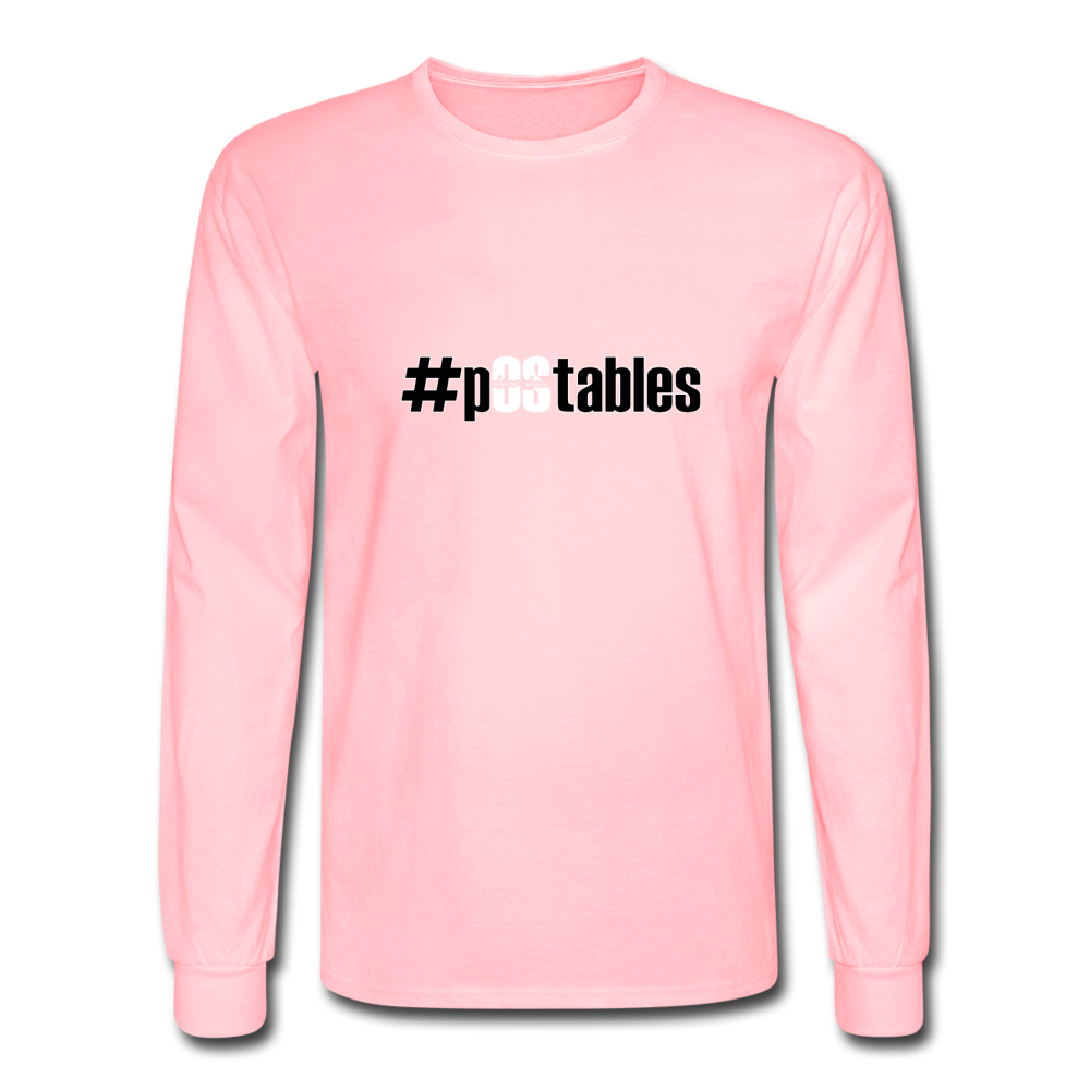 #pOStables BW Men's Long Sleeve T-Shirt - pink