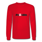 #pOStables BW Men's Long Sleeve T-Shirt - red