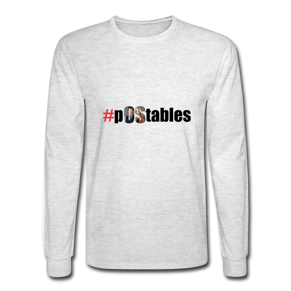 #pOStables Men's Long Sleeve T-Shirt - light heather gray