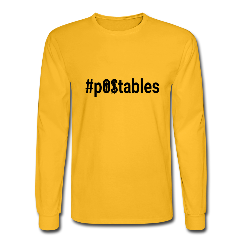 #pOStables B Men's Long Sleeve T-Shirt - gold