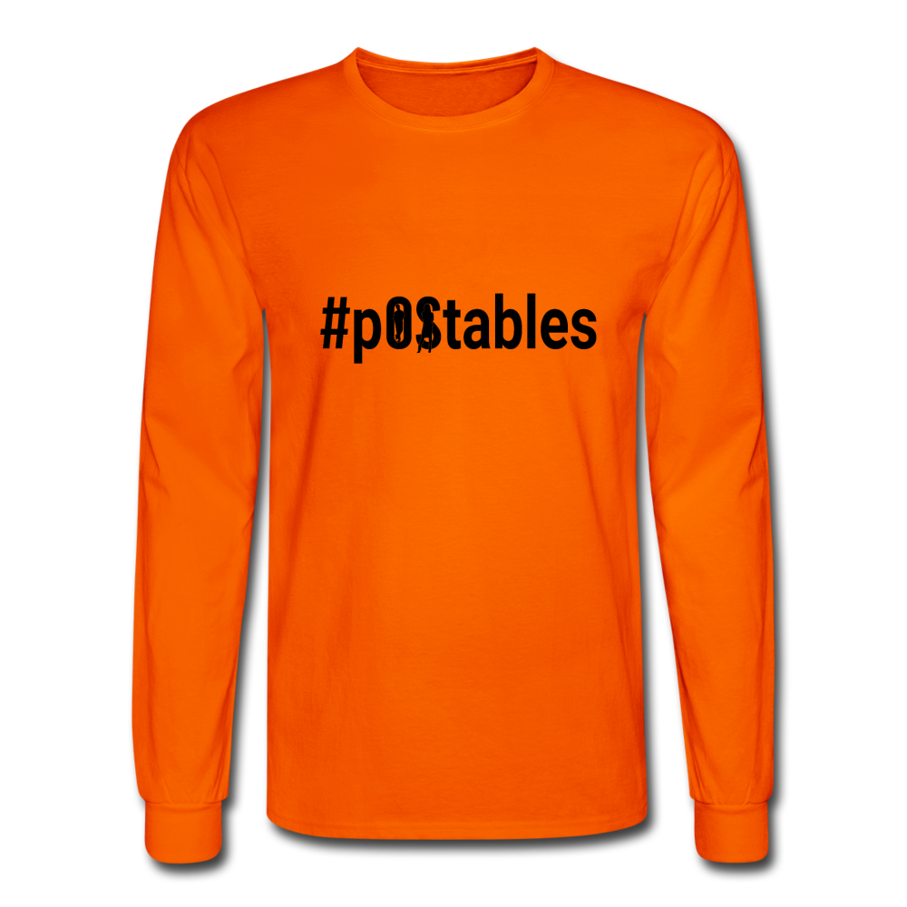 #pOStables B Men's Long Sleeve T-Shirt - orange