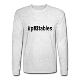 #pOStables B Men's Long Sleeve T-Shirt - light heather gray