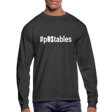 #pOStables W Men's Long Sleeve T-Shirt - heather black
