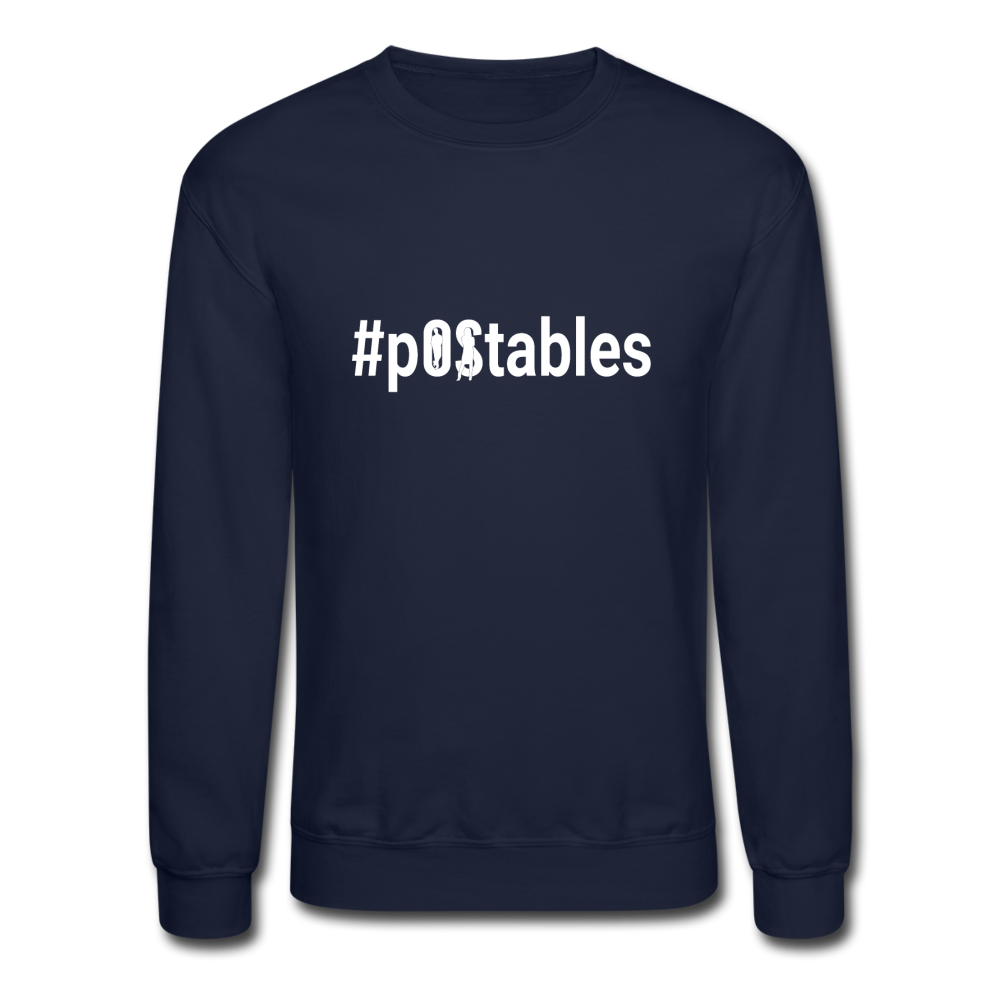 #pOStables W Crewneck Sweatshirt - navy