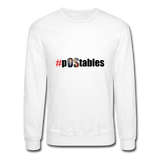 #pOStables Crewneck Sweatshirt - white