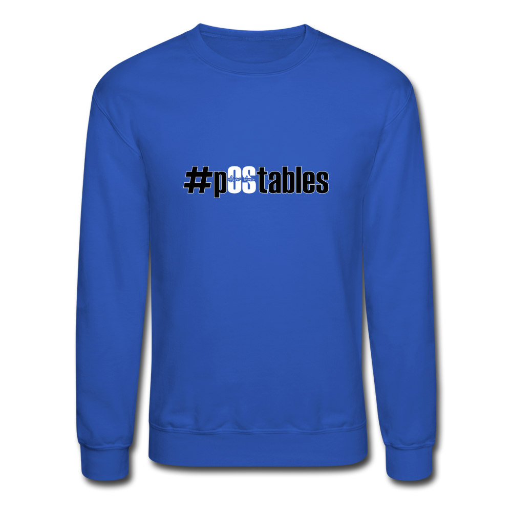 #pOStables BW Crewneck Sweatshirt - royal blue