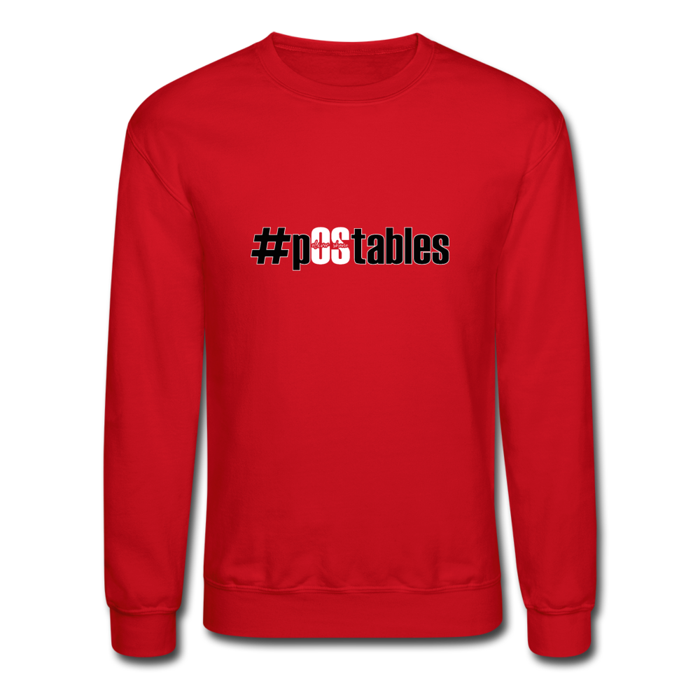 #pOStables BW Crewneck Sweatshirt - red