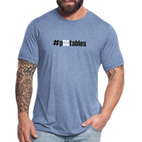 #pOStables BW Unisex Tri-Blend T-Shirt - heather blue