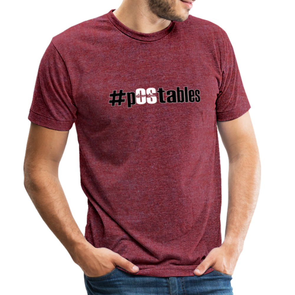 #pOStables BW Unisex Tri-Blend T-Shirt - heather cranberry