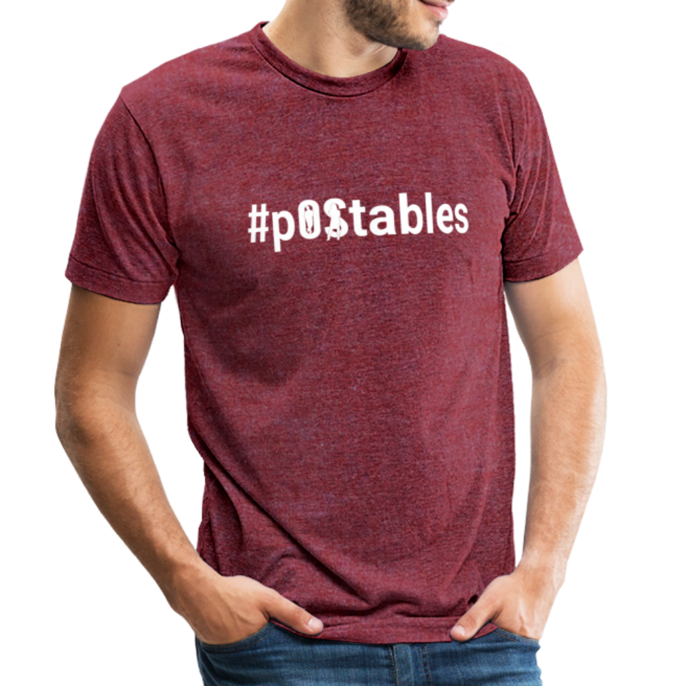 #pOStables W Unisex Tri-Blend T-Shirt - heather cranberry