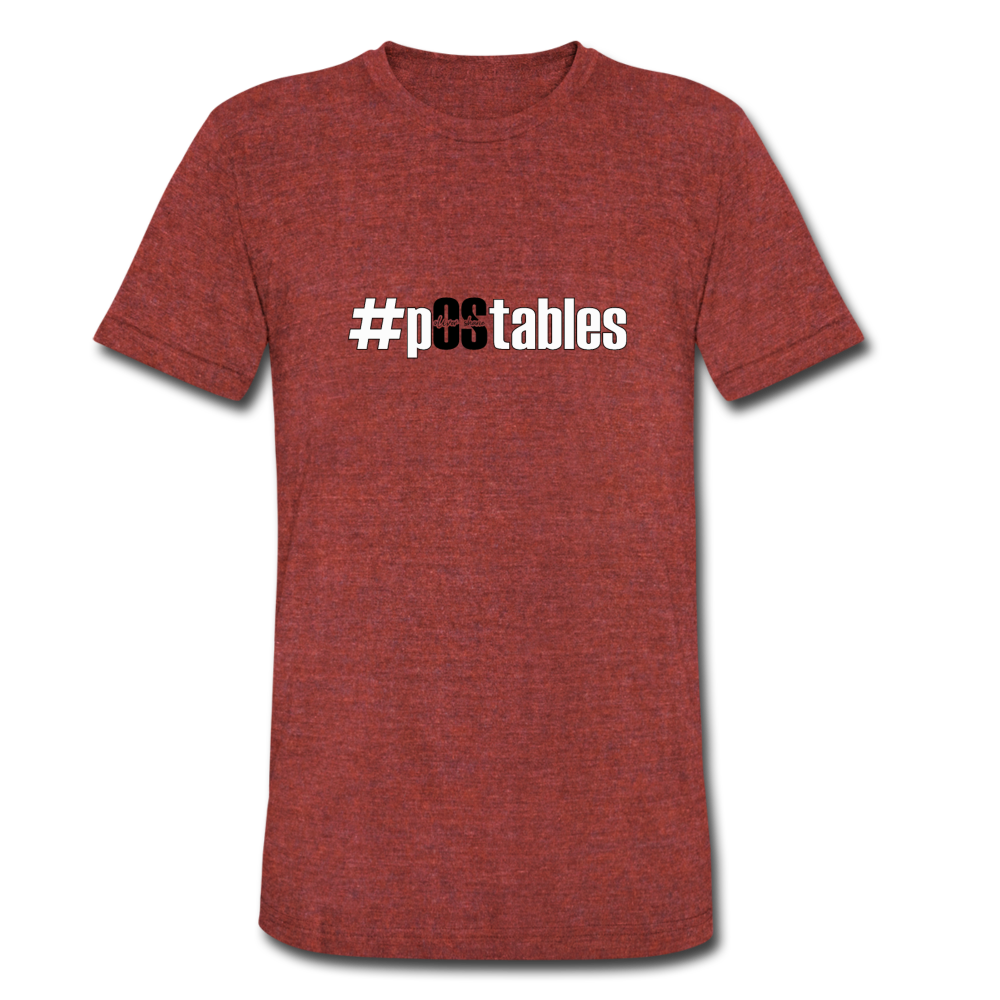 #pOStables WB Unisex Tri-Blend T-Shirt - heather cranberry