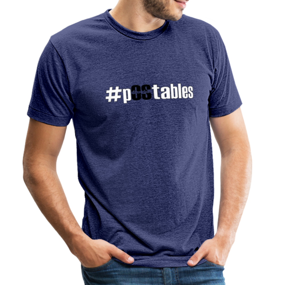 #pOStables WB Unisex Tri-Blend T-Shirt - heather indigo