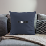 #pOStables BW Throw Pillow Cover 18” x 18” - navy
