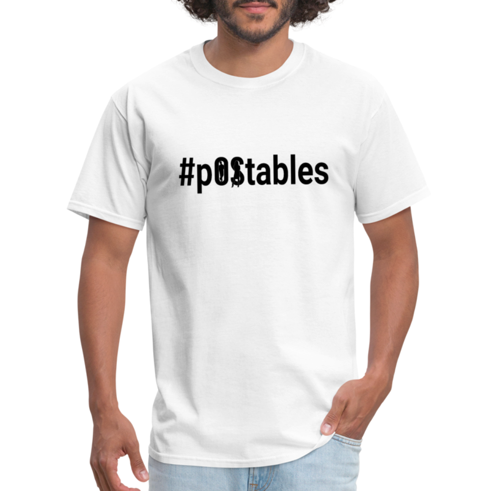 #pOStables B Unisex Classic T-Shirt - white