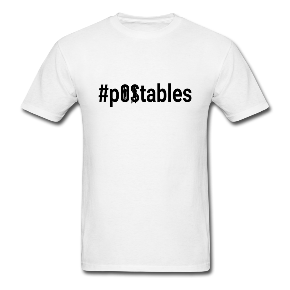 #pOStables B Unisex Classic T-Shirt - white
