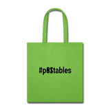 #pOStables B Tote Bag - lime green
