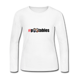 #pOStables Women's Long Sleeve Jersey T-Shirt - white