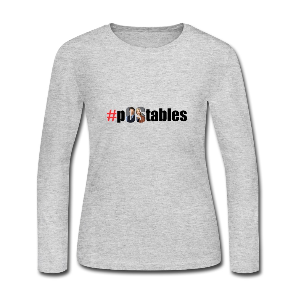 #pOStables Women's Long Sleeve Jersey T-Shirt - gray