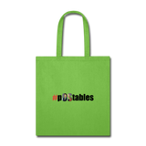 #pOStables Tote Bag - lime green