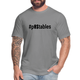 #pOStables B Unisex Jersey T-Shirt by Bella + Canvas - slate