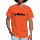 #pOStables B Unisex Jersey T-Shirt by Bella + Canvas - orange