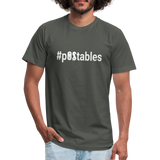 #pOStables W Unisex Jersey T-Shirt by Bella + Canvas - asphalt