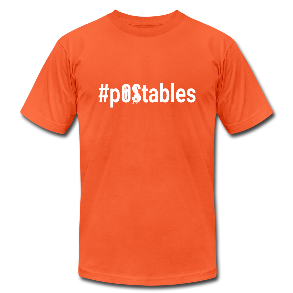 #pOStables W Unisex Jersey T-Shirt by Bella + Canvas - orange
