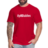 #pOStables W Unisex Jersey T-Shirt by Bella + Canvas - red