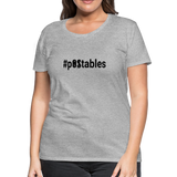 #pOStables B Women’s Premium T-Shirt - heather gray