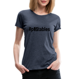 #pOStables B Women’s Premium T-Shirt - heather blue