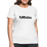 #pOStables B Women's T-Shirt - white