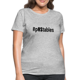 #pOStables B Women's T-Shirt - heather gray