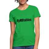 #pOStables B Women's T-Shirt - bright green