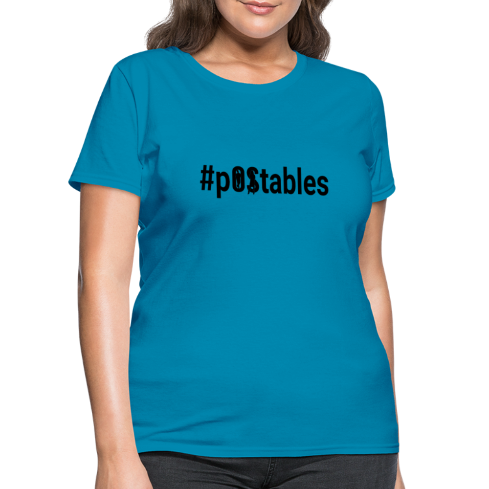 #pOStables B Women's T-Shirt - turquoise