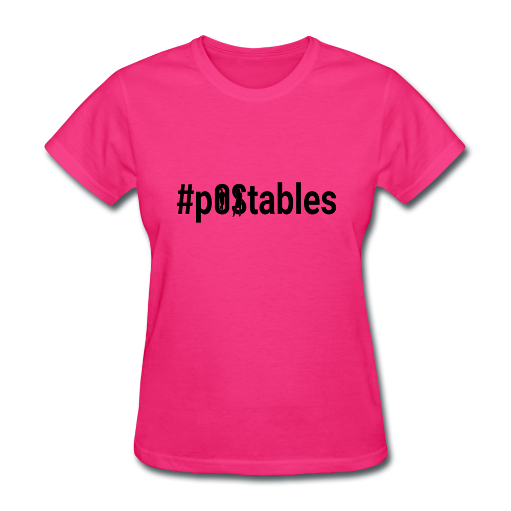 #pOStables B Women's T-Shirt - fuchsia