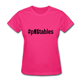 #pOStables B Women's T-Shirt - fuchsia