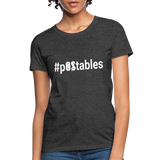#pOStables W Women's T-Shirt - heather black