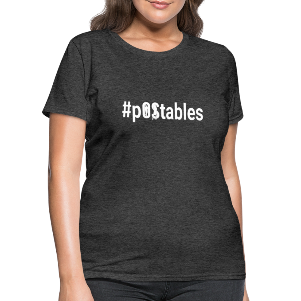 #pOStables W Women's T-Shirt - heather black