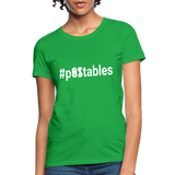 #pOStables W Women's T-Shirt - bright green