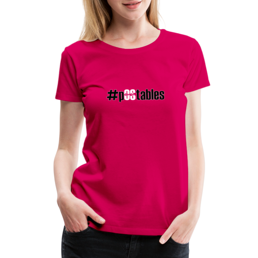 #pOStables BW Women’s Premium T-Shirt - dark pink