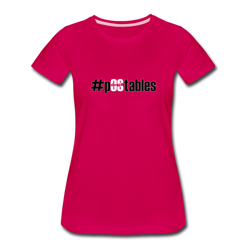 #pOStables BW Women’s Premium T-Shirt - dark pink