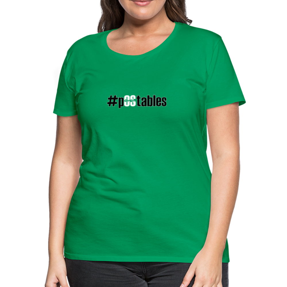 #pOStables BW Women’s Premium T-Shirt - kelly green