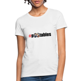 #pOStables Women's T-Shirt - white
