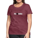 #pOStables WB Women’s Premium T-Shirt - heather burgundy
