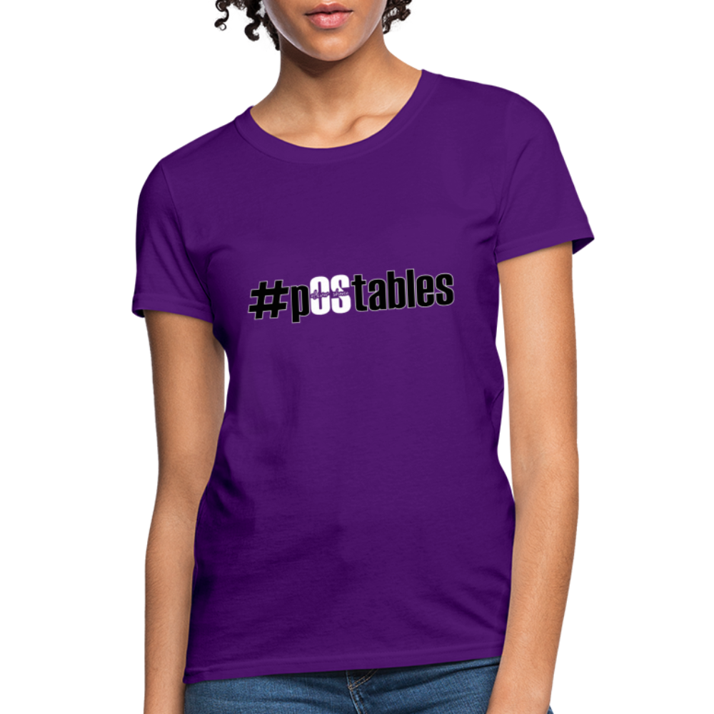 #pOStables BW Women's T-Shirt - purple
