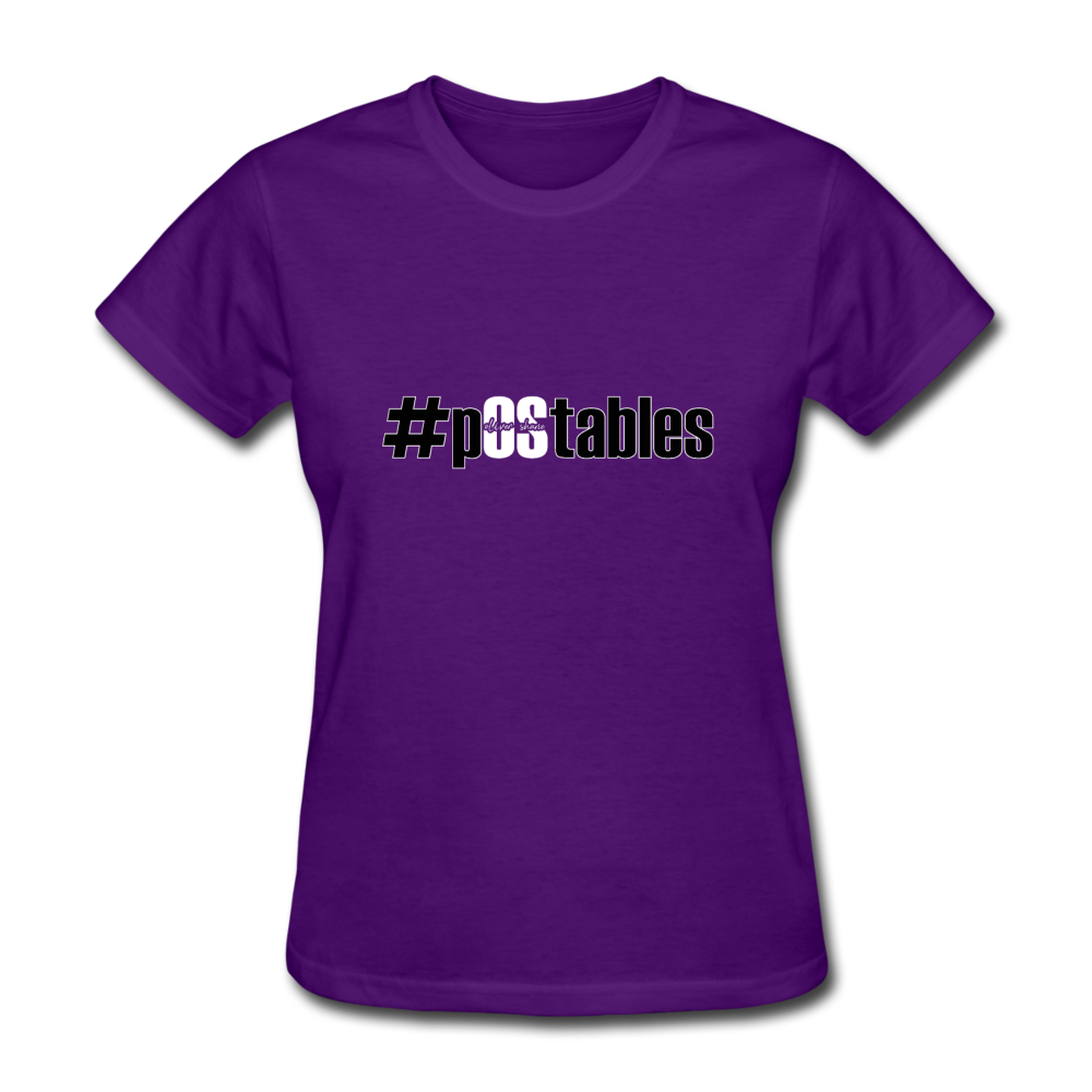 #pOStables BW Women's T-Shirt - purple