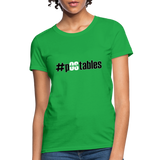 #pOStables BW Women's T-Shirt - bright green