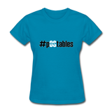 #pOStables BW Women's T-Shirt - turquoise