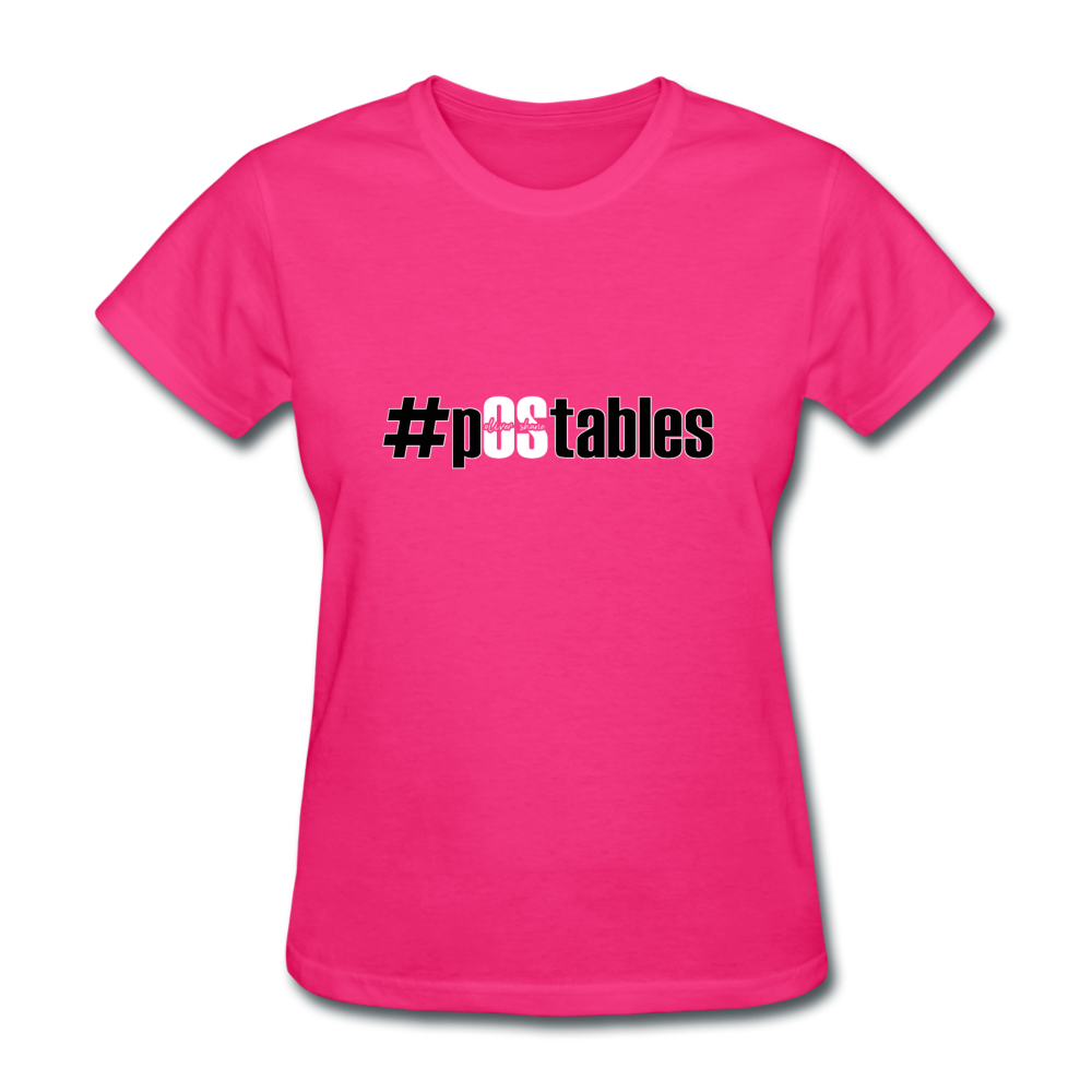 #pOStables BW Women's T-Shirt - fuchsia